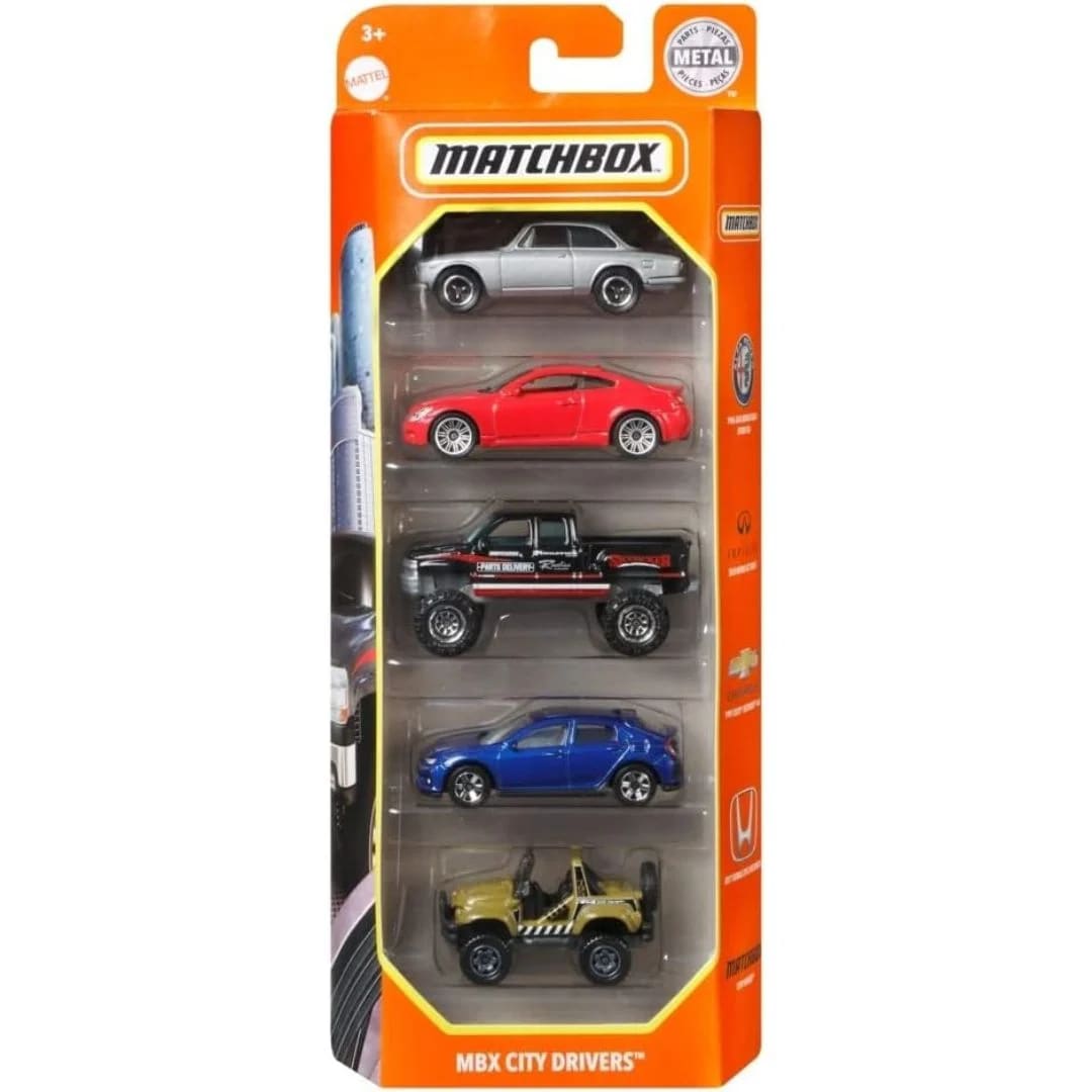 MATCHBOX PAQUETE DE 5 1