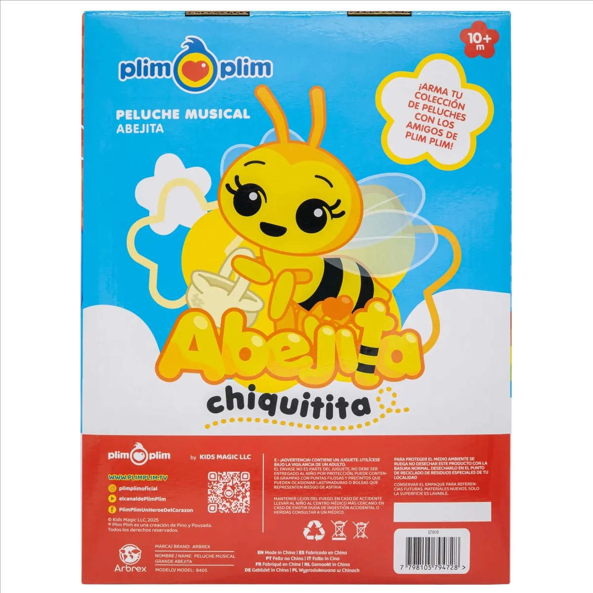 PLIM PLIM - PELUCHE ABEJITA 30 CM INTERACTIVA2