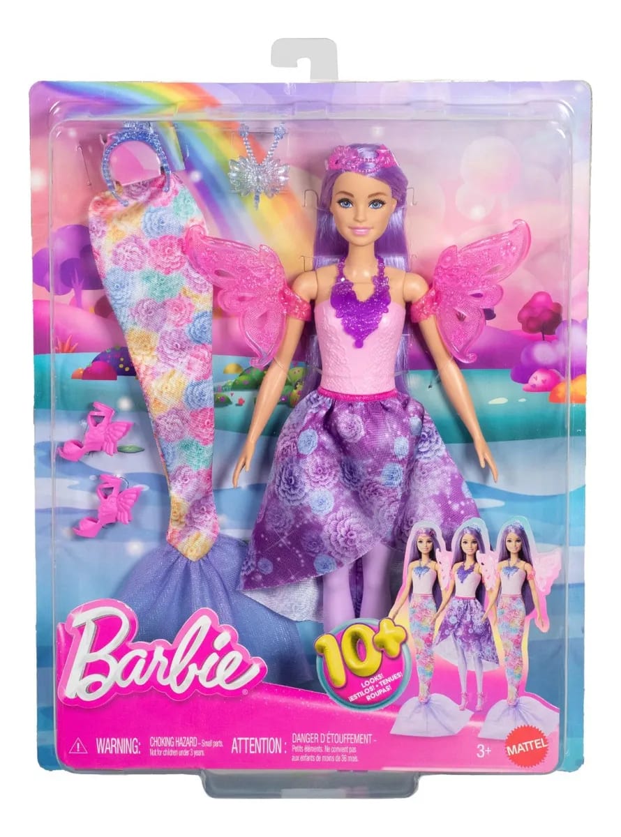 Barbie Muñeca Looks Hada y Sirena 1
