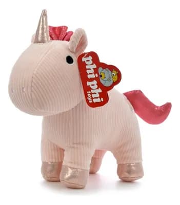 PELUCHE UNICORNIO PARADO 2 COLORES 25CM2