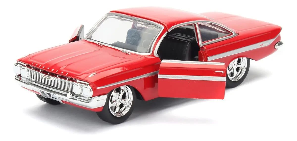 JADA TOYS FAST AND FURIOUS 1961 CHEVROLET IMPALA GLOSSY RED4