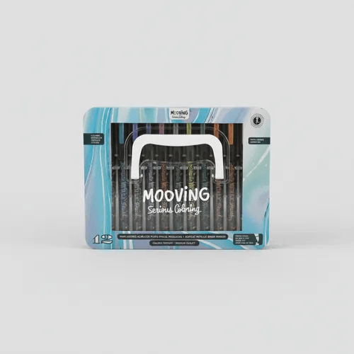 COLORING-MARCADORES ACRÍLICOS METÁLICOS X12 MOOVING 0