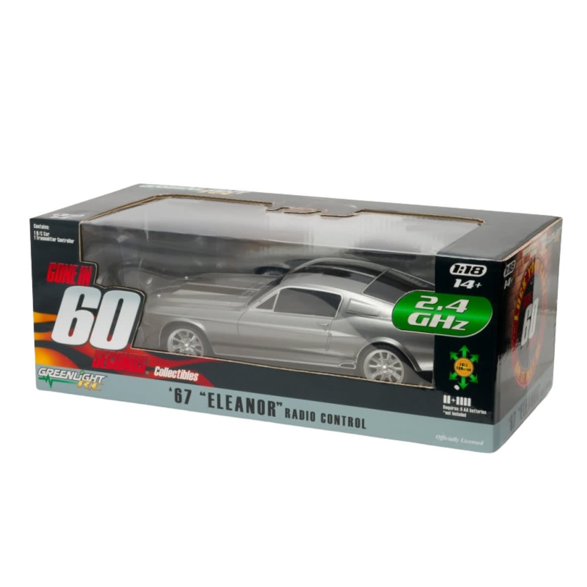 GREENLIGHT 1:18 Gone in Sixty Seconds (2000) - 1967 Ford Mustang Eleanor 2.4 GHz Remote Control 2