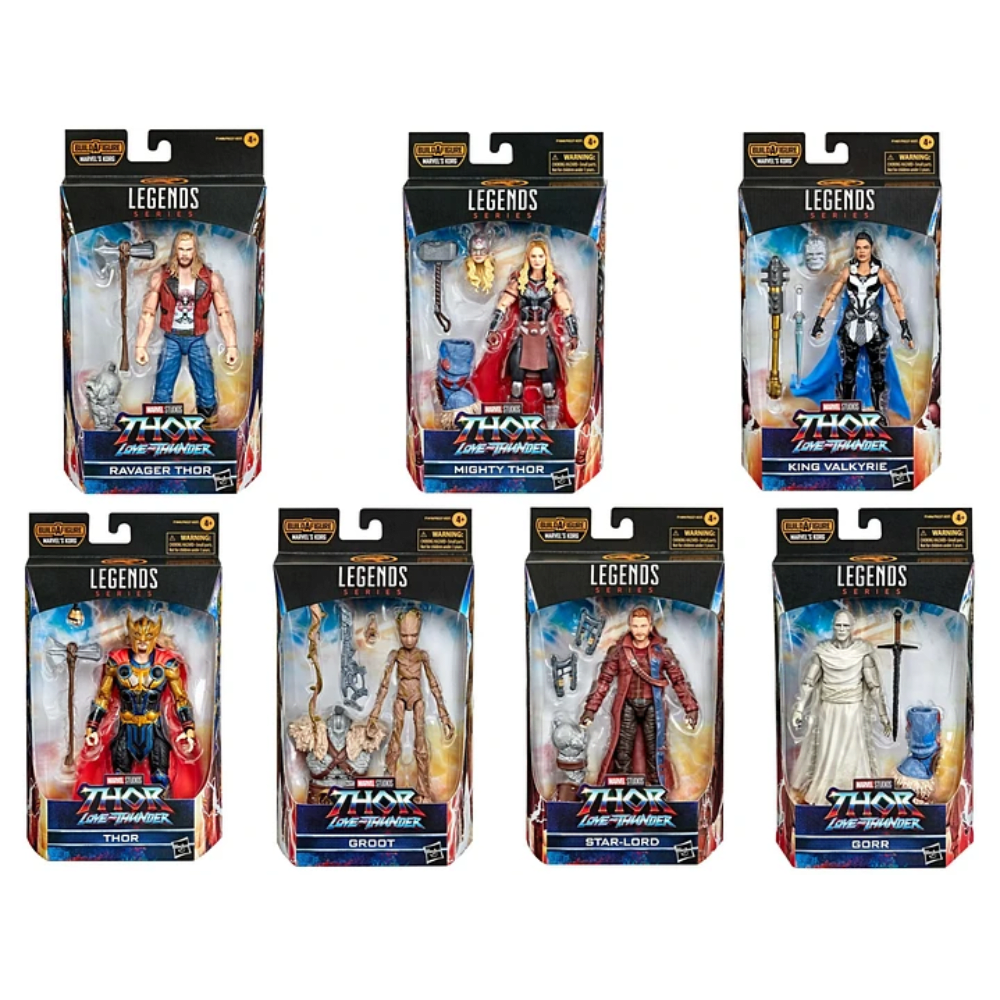 MARVEL LEGENDS THOR LOVE AND THUNDER BAF KORG SET DE 7 FIGURAS 0