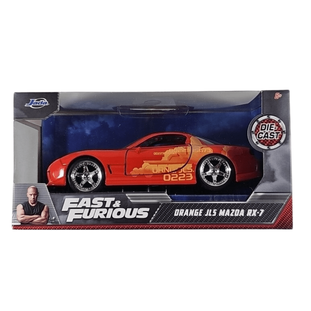 JADA TOYS FAST AND FURIOUS | ORANGE JL5  MAZDA RX-7 | 1:24 0