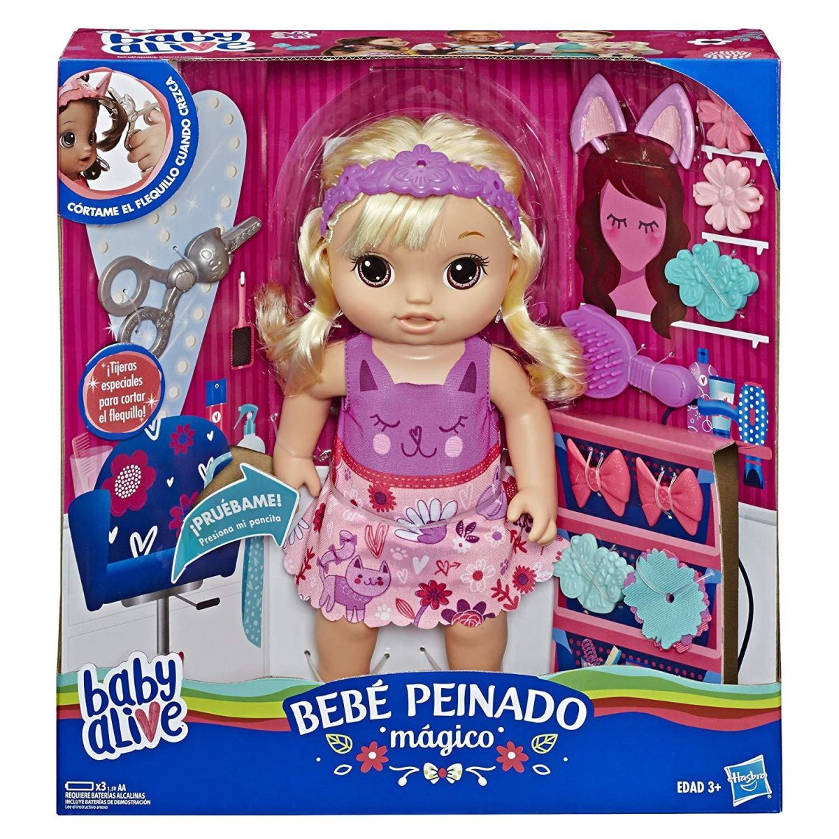 BABY ALIVE BEBÉ PEINADOS MAGICOS 0