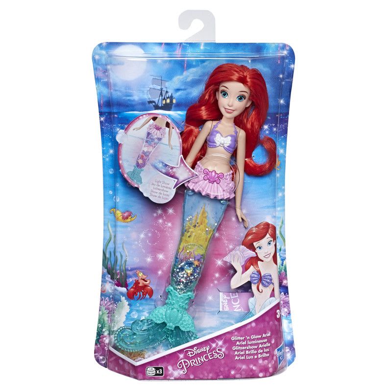PRINCESAS DISNEY ARIEL BRILLO DE LUZ 0