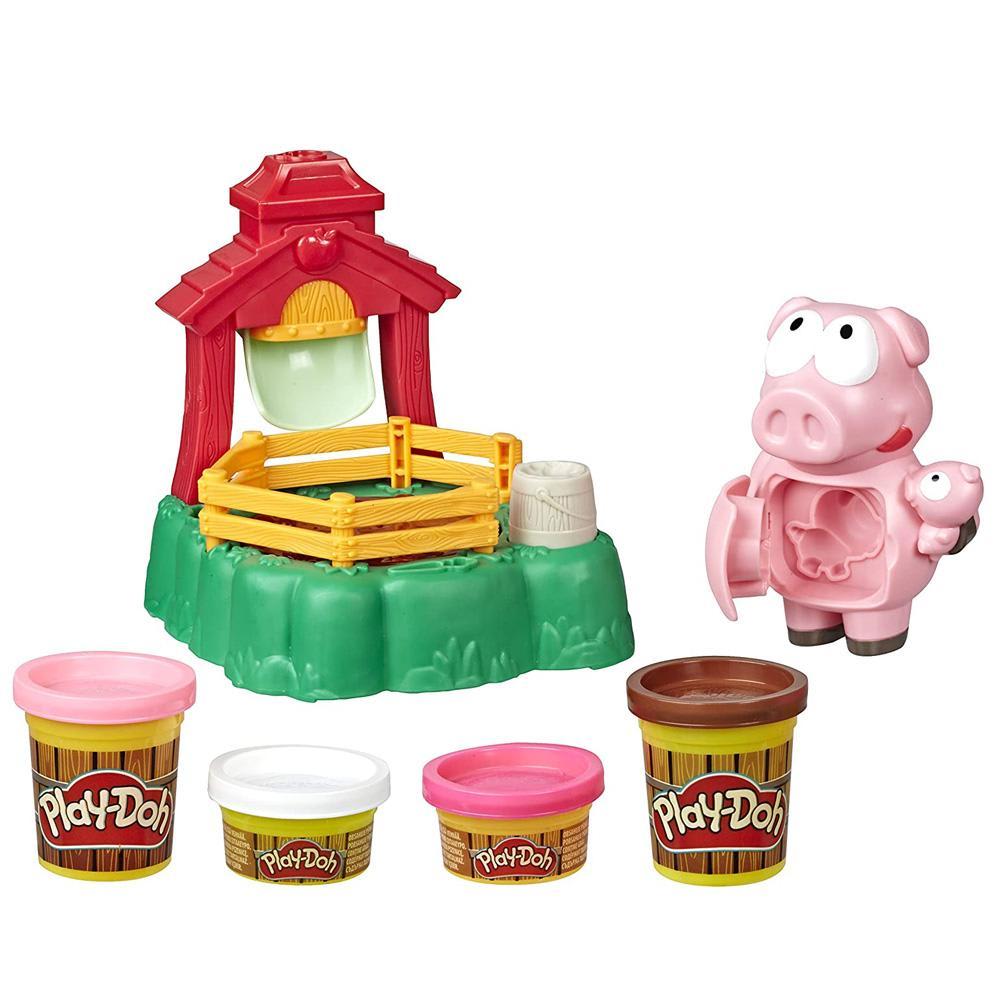 PLAYDOH ANIMAL CREW PIGSLEY CERDITOS EN EL LODO2