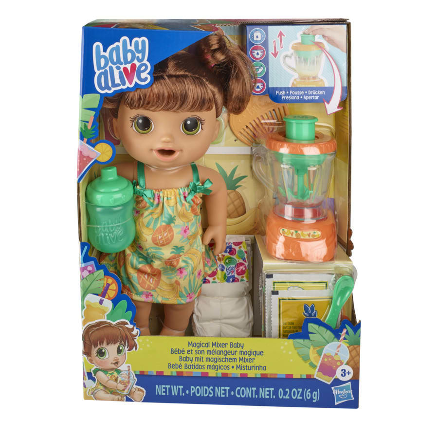 BABY ALIVE BEBÉ BATIDOS MÁGICOS (CASTAÑA) 0