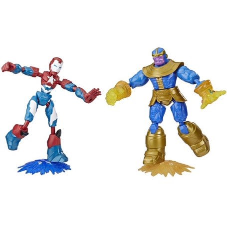 AVENGERS BEND AND FLEX IRON PATRIOT VS THANOS 0