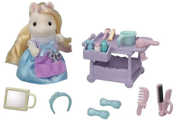 SYLVANIAN FAMILIES SET ESTILISTA PONY SERAFINA1