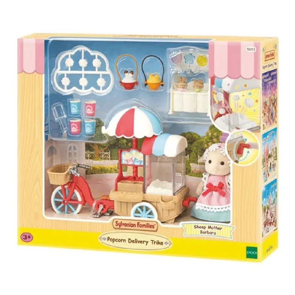 SYLVANIAN FAMILIES TRICICLO REPARTO DE PALOMITAS 1