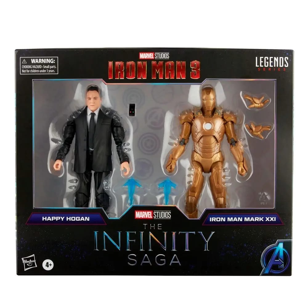 MARVEL LEGENDS THE INFINITY SAGA - IRON MAN MARK XXI & HAPPY HOGAN 1
