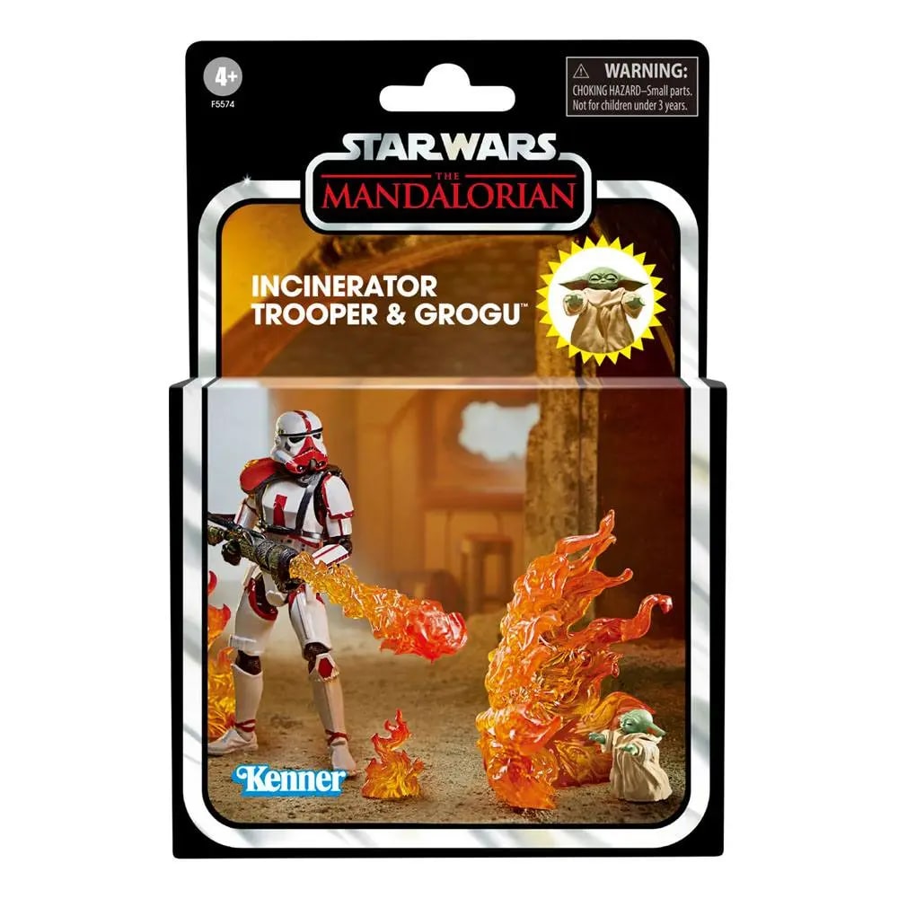 STAR WARS THE VINTAGE COLLECTION MANDALORIAN - INCINERATOR TROOPER & GROGU 0