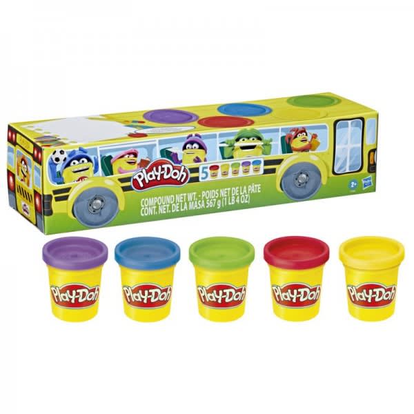 PLAY-DOH DE VUELTA A CLASES - PACK DE 5 LATAS1