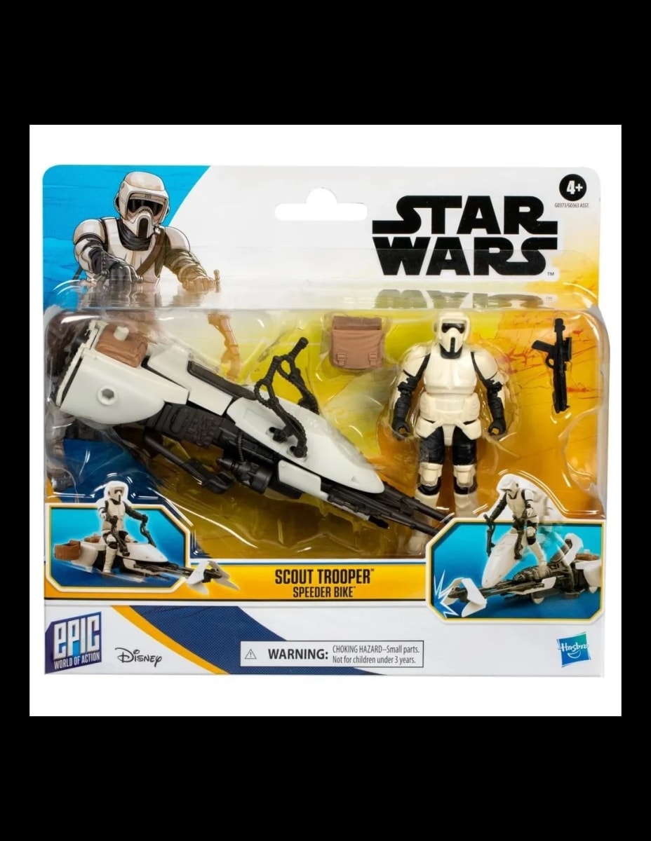 STAR WARS EPIC WORLD OF ACTION SERIES SCOUT TROOPER Y SPEEDER BIKE1