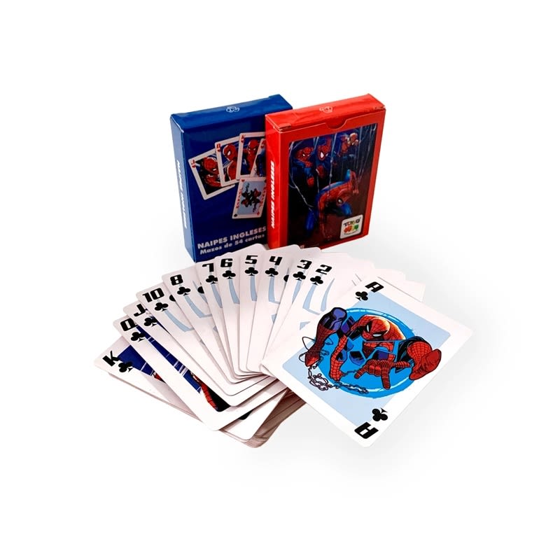 JUEGO NAIPES INGLES CAJA METÁLICA SPIDERMAN / MARVEL3