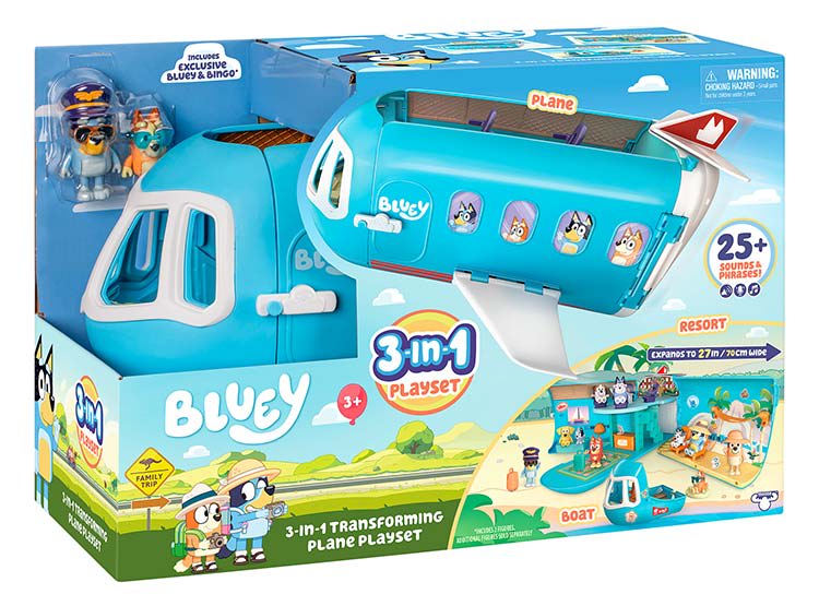 BLUEY AVIÓN TRANFORMACIÓN 3 EN 1 0
