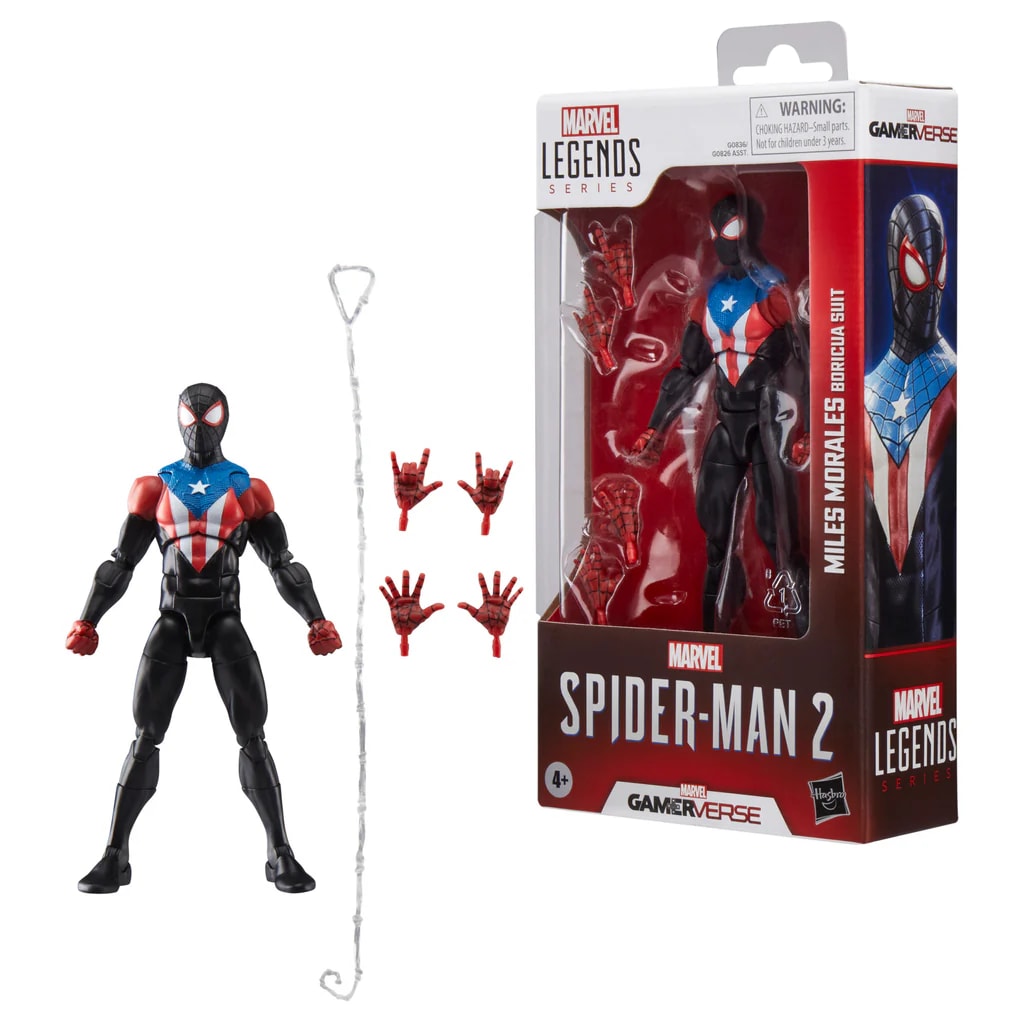 MARVEL LEGENDS FIGURA MILES MORALES BORICUA SUIT 0