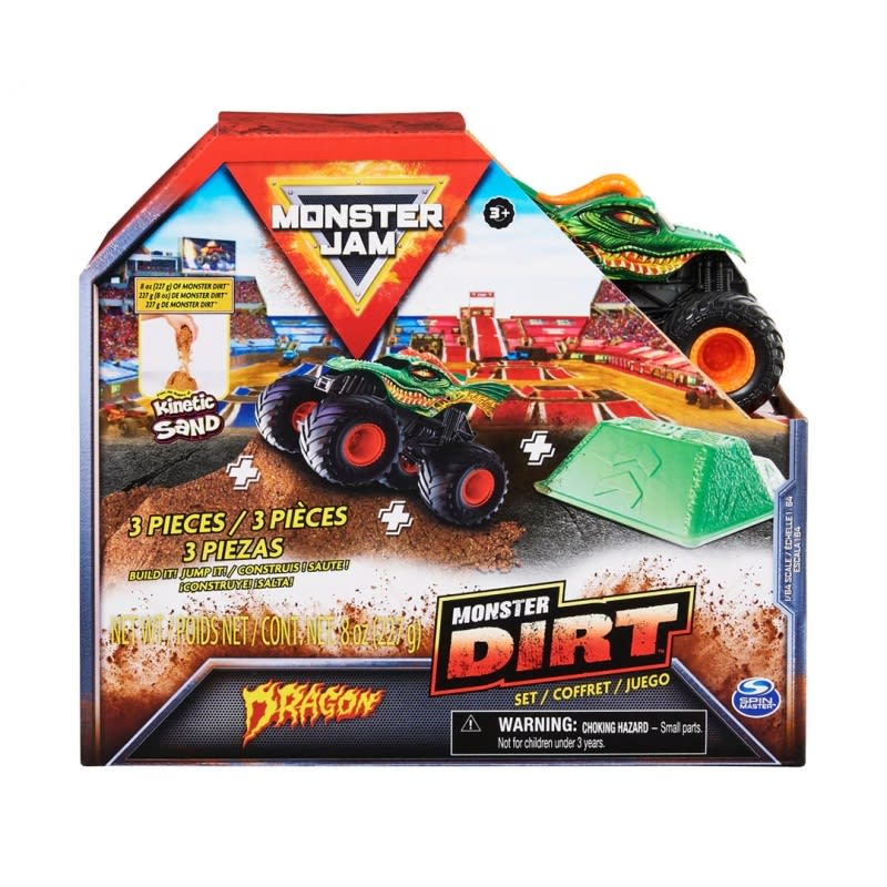 MONSTER JAM SET VEH + KINETIC SAND 0