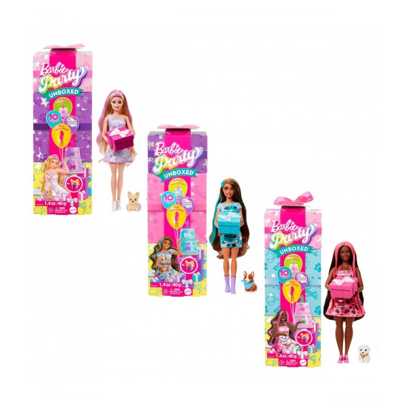 Barbie Fiesta de Mascotas Sorpresa SURTIDO 0