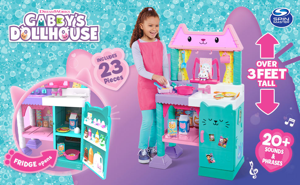 GABBY DOLLHOUSE COCINA CASA DE MUÑECAS DE GABBY IMEX 60691483