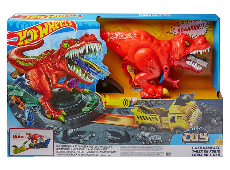 HOT WHEELS CITY T-REX RAMPAGE 0