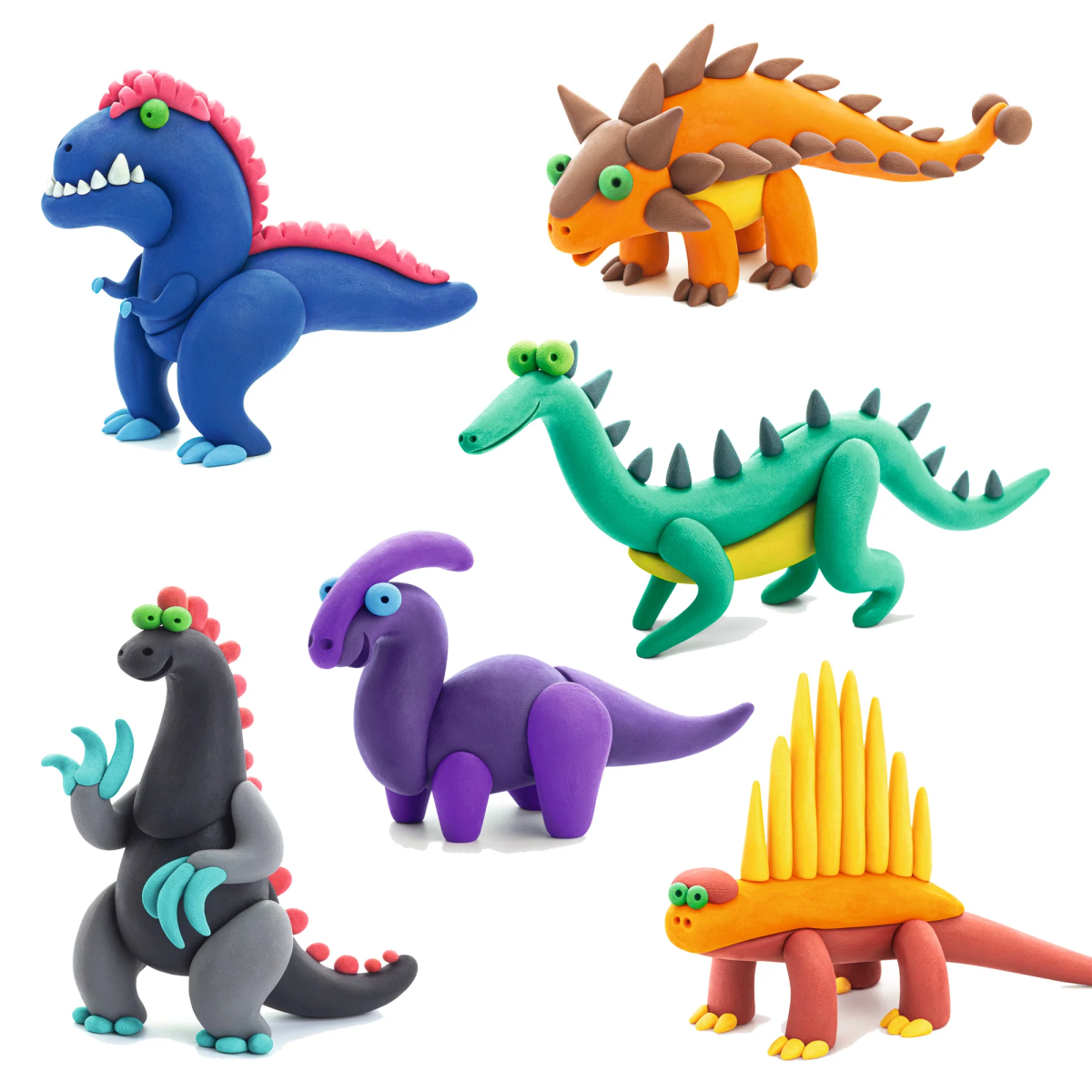 HEY CLAY PLASTICINA MEGA DINOSAURIOS PACK DE 15 COLORES2