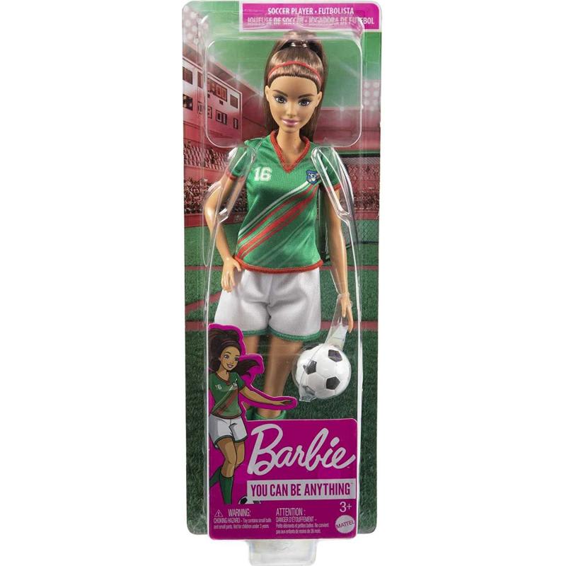 BARBIE JUGADORA DE FUTBOL CAMISETA VERDE 2