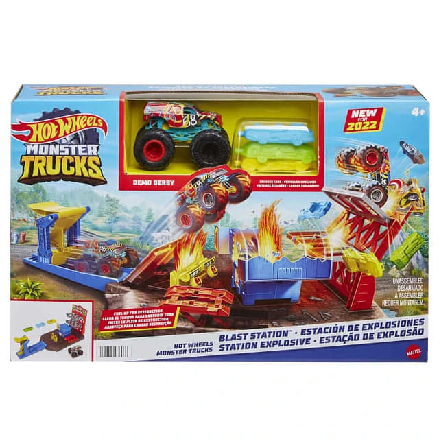 HOT WHEELS MONSTER TRUCKS ESTACIÓN DE EXPLOSIONES 0