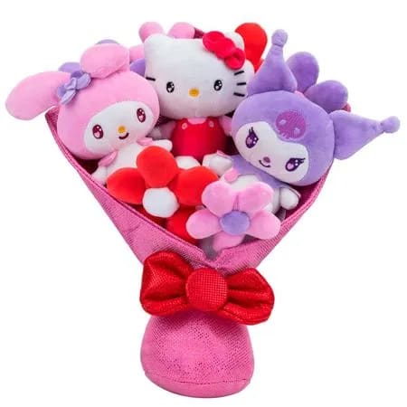 HELLO KITTY AND FRIENDS RAMO DE PELUCHE  SAN VALENTIN1