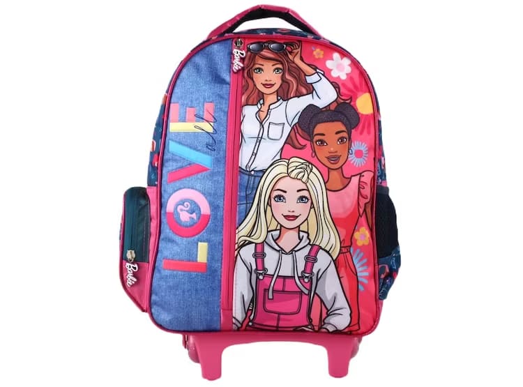 BARBIE MOCHILA CON RUEDAS LENTEJUELAS 0