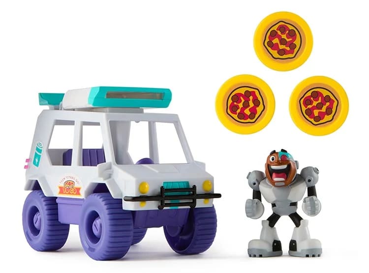 TEEN TITANS GO! AUTO LANZADOR DE PIZZAS2