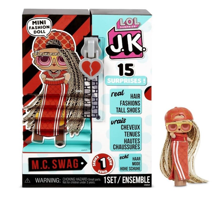 L.O.L. SURPRISE! JK SWAG MINI MUÑECA DE MODA CON 15 SORPRESAS LO5707452