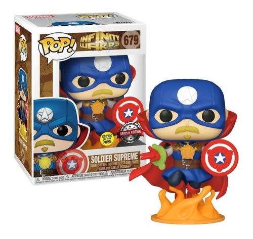 FUNKO POP! MARVEL INFINITY WARPS - SOLDIER SUPREME EXCLUSIVO1