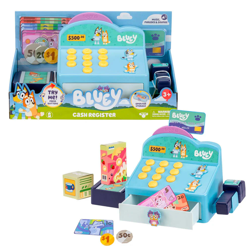 BLUEY CAJA REGISTRADORA 0