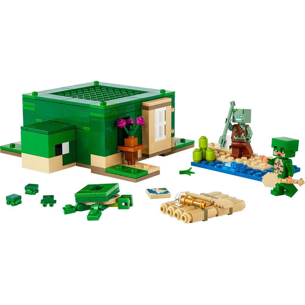 LEGO MINECRAFT LA CASA-TORTUGA DE LA PLAYA2