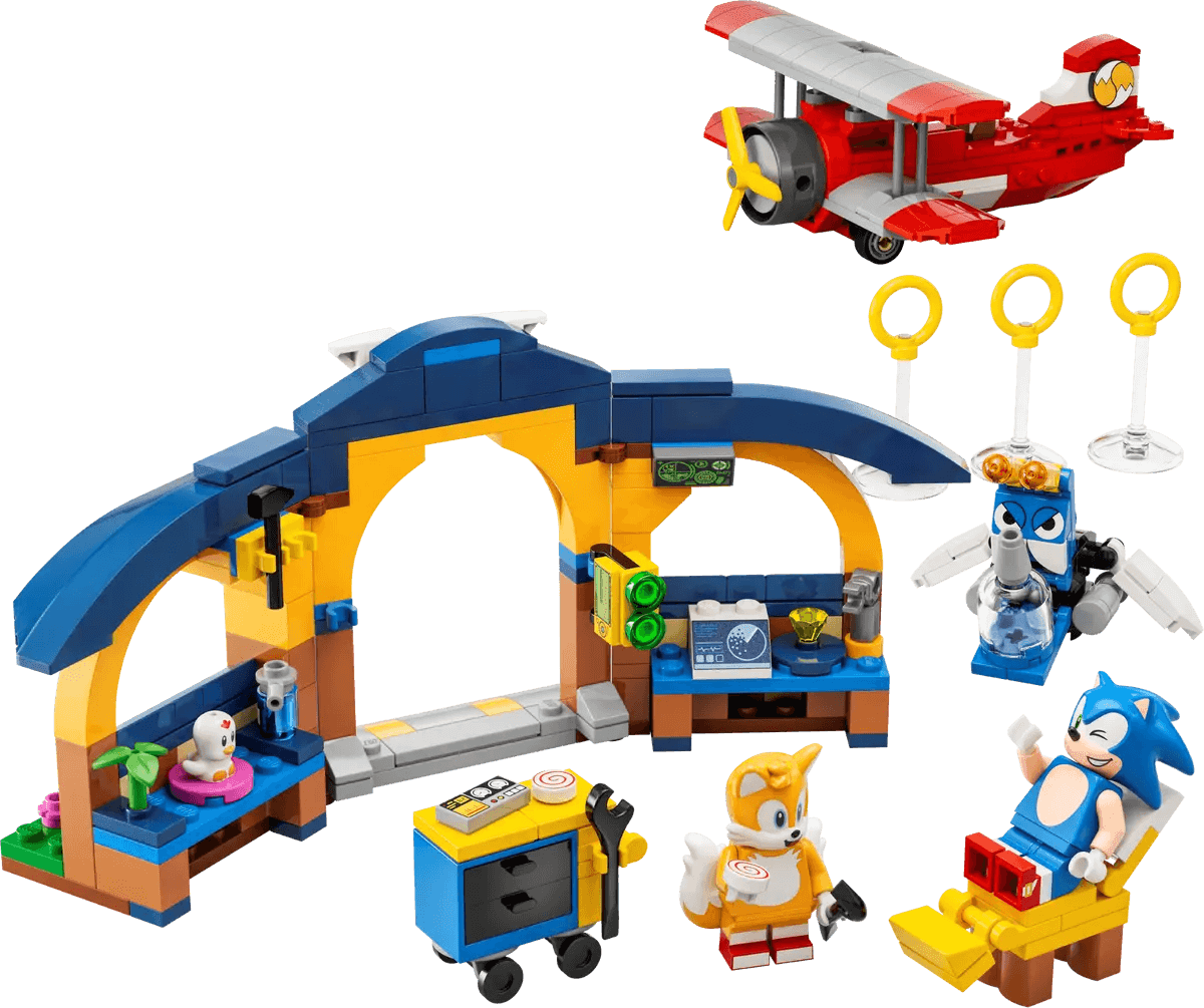 LEGO SONIC TALLER Y AVIÓN TORNADO DE TAILS2