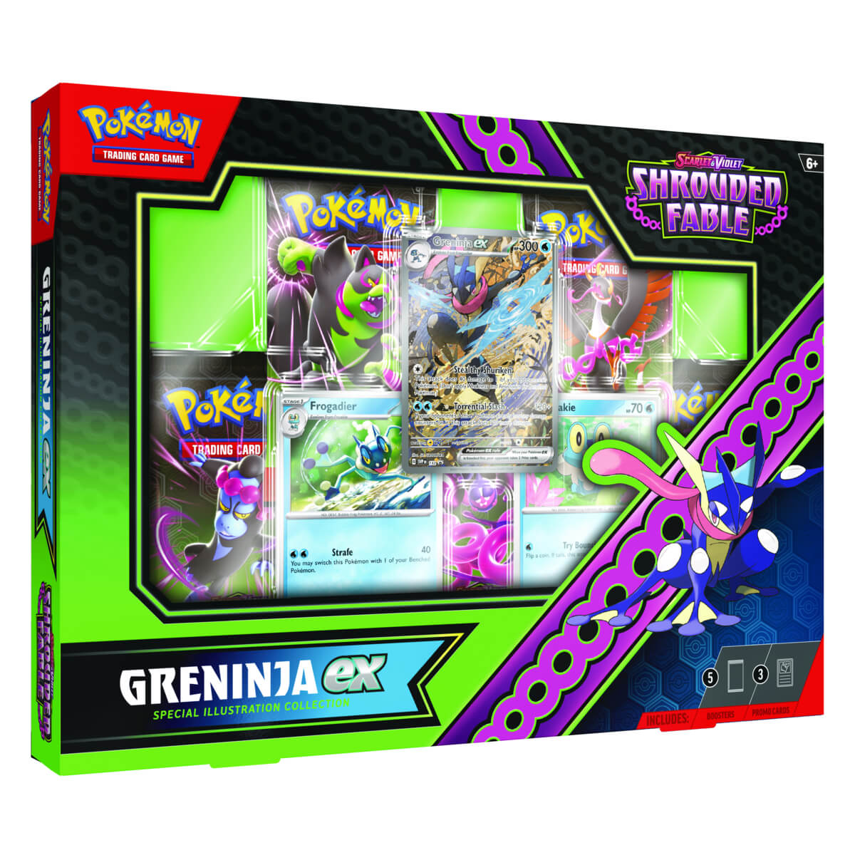 POKEMON SHROUDED FABLE KINGDRA  EX/GRENINJA EX SPECIAL ILLUSTRATION COLLECTION SURTIDO ESPAÑOL2