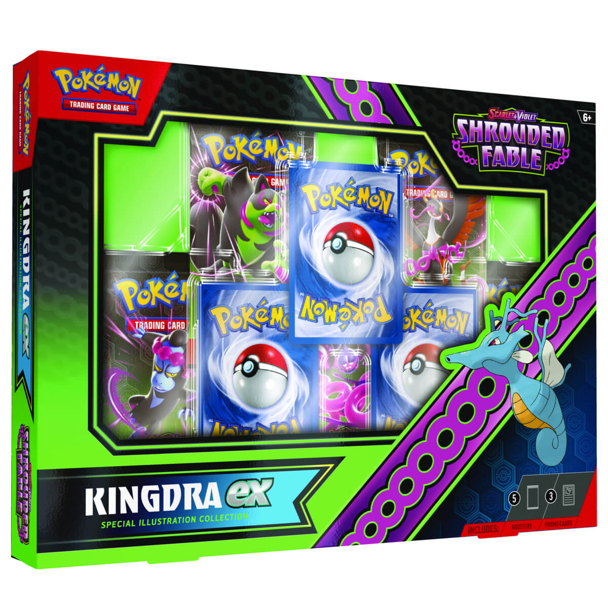 POKEMON SHROUDED FABLE KINGDRA  EX/GRENINJA EX SPECIAL ILLUSTRATION COLLECTION SURTIDO ESPAÑOL3