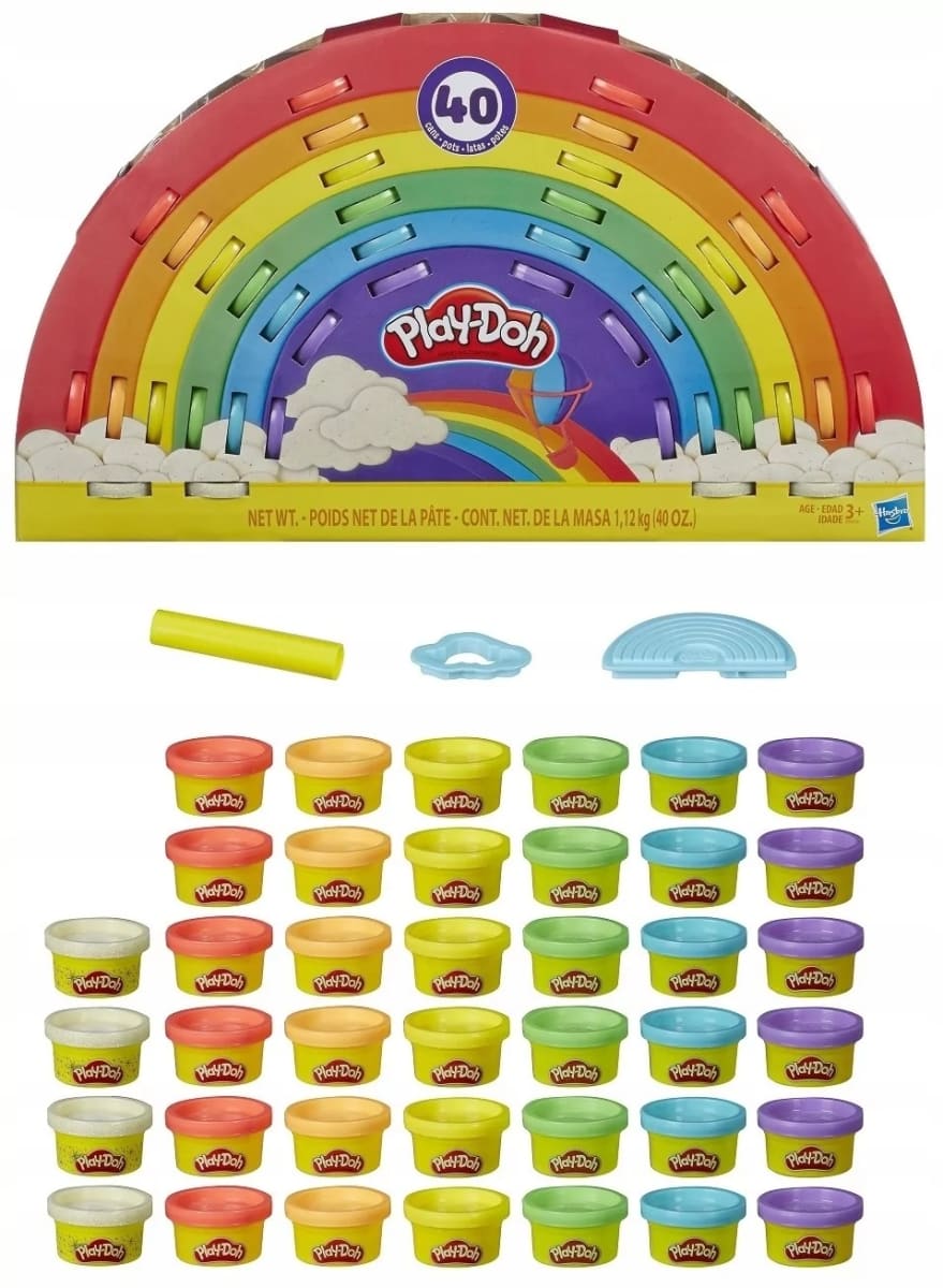 PLAY-DOH ULTIMATE RAINBOW COMPUND 40 PACK2