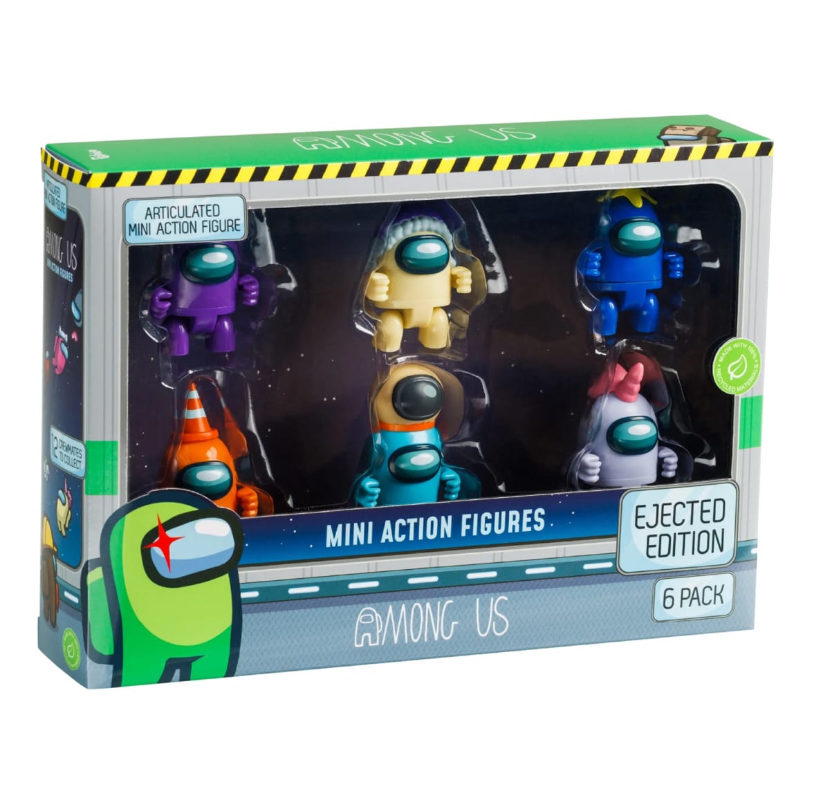 AMONG US PACK DE 6 FIGURAS DE ACCION DE 5 CMS 1