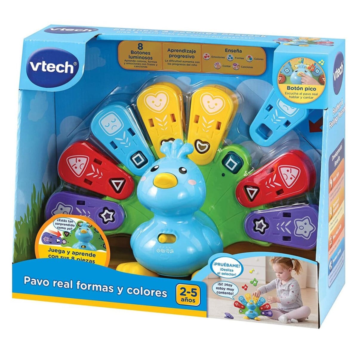 VTECH PAVO REAL FORMAS Y COLORES 0