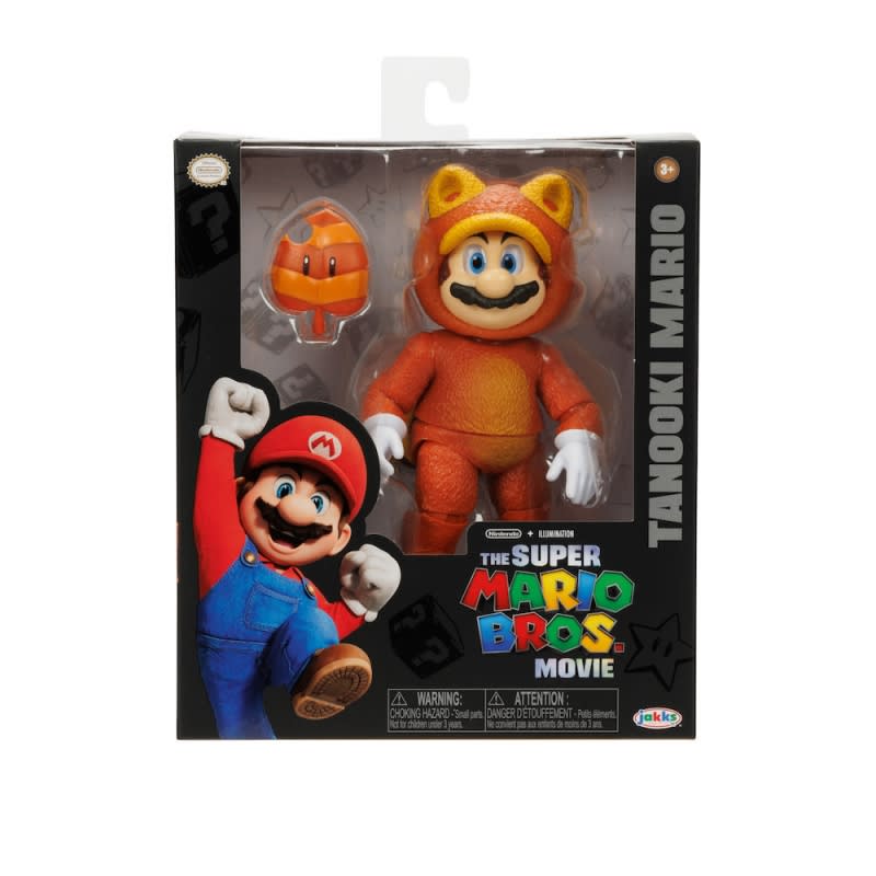 SUPER MARIO MOVIE FIGURA TANOOKI MARIO 0