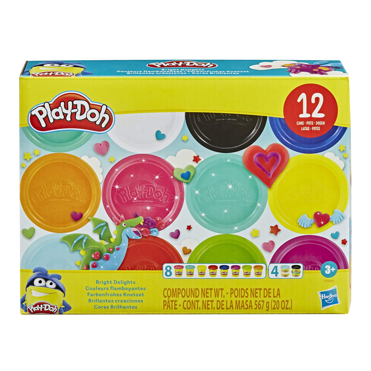 PLAY-DOH BRILLANTES CREACIONES 12 LATAS 0