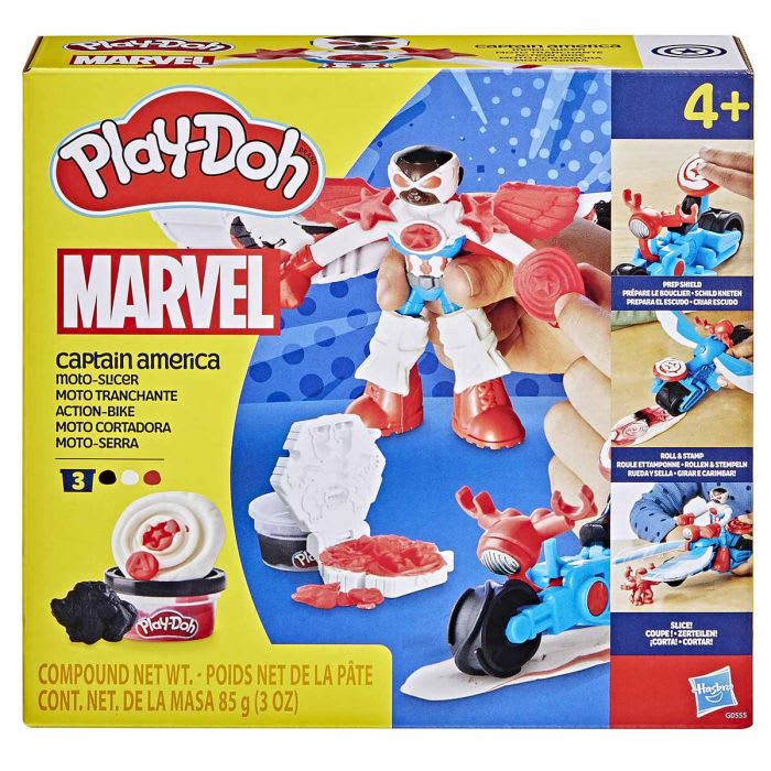 PLAY-DOH MARVEL CAPITAN AMERICA MOTO-SLICER 0