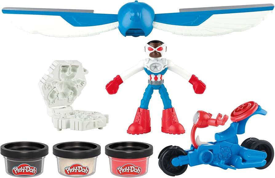 PLAY-DOH MARVEL CAPITAN AMERICA MOTO-SLICER2