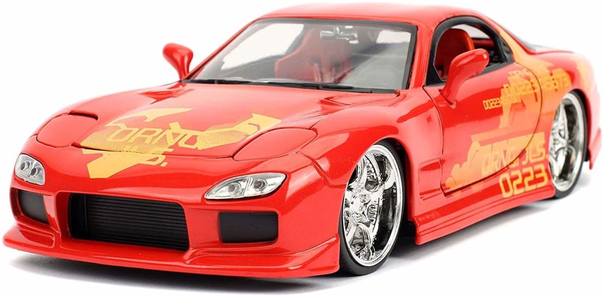 JADA TOYS FAST AND FURIOUS | ORANGE JL5  MAZDA RX-7 | 1:242