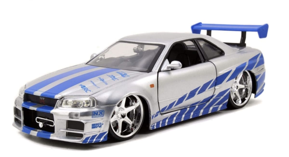 JADA TOYS FAST AND FURIOUS | 2002 NISSAN SKYLINE GT-R (BNR34) | 1:242