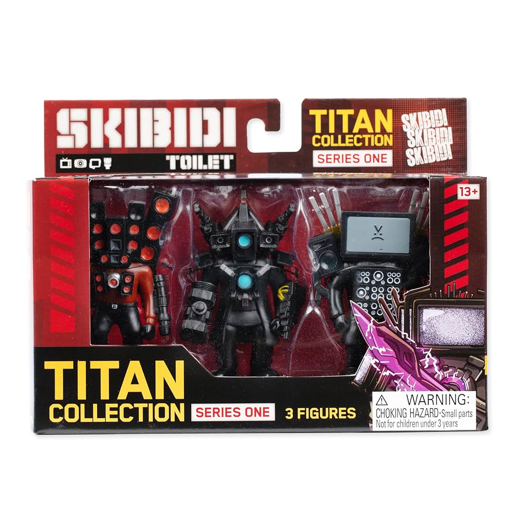 SKIBIDI TOILET PACK DE 3 FIGURAS TITAN COLLECTION 0